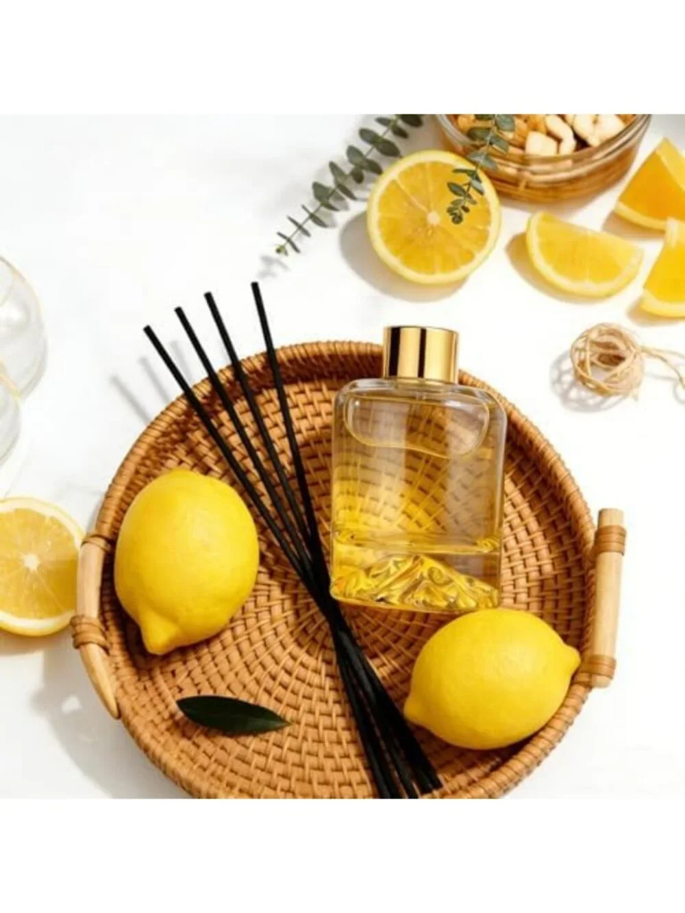 Lemon Verbena Reed Diffuser Set - 5.07 fl oz Scented Home Fragrance Decor